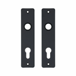 Aluminium binnendeurschild rechthoekig 180x41x6 mm PC72, zwart