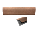 CC Briefplaat binnen met kunststof houder en luxe RVS klep in finish Bronze blend