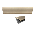 CC Briefplaat binnen met kunststof houder en luxe RVS klep in finish Champagne blend