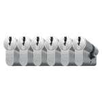 Cilinderslot Mauer, MLP serie, dubbele cilinder gelijksluitend per 6, met kerntrekbeveiliging