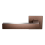 Vierkant Model Deurkruk op rozet linkswijzend Bronze blend 