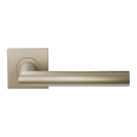 Deurkruk op rozet L-haaks model 19mm Rechtswijzend Champagne blend 