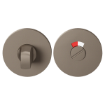 GPF0903VRA3 Mocca Blend toiletgarnituur rond 53x6mm stift 8mm met rood/wit indicator