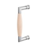 GPF4940.09B deurgreep Ika RVS geborsteld/beukenhout haaks 157x62/141mm