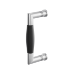 GPF4951.09A deurgreep Ika haaks 130x60/114mm RVS geborsteld/zwart