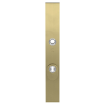 GPF9038.P4 veiligheidsbuitenschild met kerntrekbeveiliging PVD mat messing