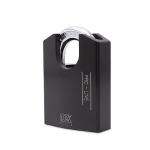 Hangslot DX 62 mm verschillend sluitend, zwart