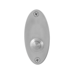 Jaren 30 deurbel GPF9827.03 ovaal 80x38x2 mm RVS geborsteld