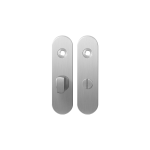 Kortschild GPF1100.10 WC55/8 grote knop RVS geborsteld