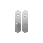 Kortschild GPF1100.10 WC57/5 normale knop RVS geborsteld