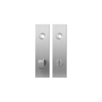Kortschild GPF1100.15 WC72/8 normale knop RVS geborsteld