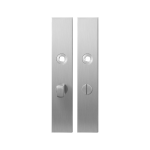 Langschild GPF1100.25 WC57/5 normale knop RVS geborsteld