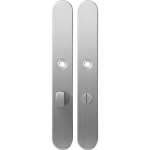 Langschild XL GPF1100.70 WC63/8 grote knop RVS geborsteld