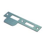 Dulimex RVS sluitplaat rechte hoeken t.b.v. veiligheidsinsteekslot PC72, 196x29x1,2mm