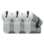 Mauer profielcilinder, DT1 serie, dubbele cilinder gelijksluitend per 3