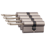 Nemef 142/9 profielcilinder NF4 serie dubbele cilinder 30/30 gelijksluitend per 4