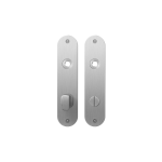 Plaatschild GPF1100.12 WC72/8 grote knop RVS geborsteld