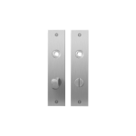 Plaatschild GPF1100.16 WC63/8 normale knop RVS geborsteld