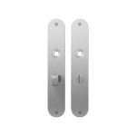 Plaatschild GPF1100.21 WC55/8 normale knop RVS geborsteld
