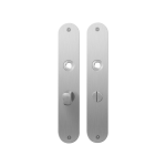 Plaatschild GPF1100.21 WC57/5 normale knop RVS geborsteld