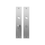 Plaatschild GPF1100.26 WC55/8 normale knop RVS geborsteld