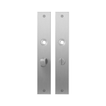Plaatschild GPF1100.27 WC55/8 normale knop RVS geborsteld