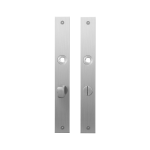 Plaatschild GPF1100.28 WC63/8 normale knop RVS geborsteld
