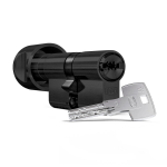 Profielcilinder DOM ix Teco SKG**, knopcilinder zwart