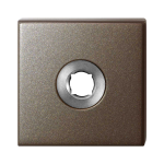 Rozet GPF1102.A3 L 50x50x8 mm Mocca blend linksdraaiend