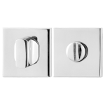 Toiletgarnituur GPF0910.42 50x50x8mm stift 8mm RVS gepolijst grote knop