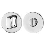 Toiletgarnituur GPF0910.45 50x6mm stift 8mm RVS gepolijst grote knop