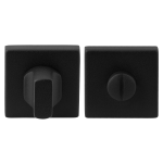 Toiletgarnituur GPF8910.02 50x50x8mm stift 8mm zwart grote knop