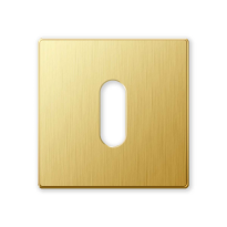 1291/B sleutelrozet 50x6mm satin messing