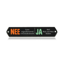 BB-02 emaille brievenbusbord