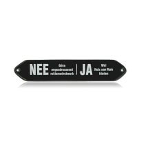 BB-03 emaille brievenbusbord