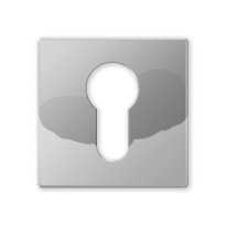 Cilinderrozet 1291/BY 50x6mm chrome 