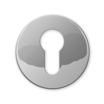 Cilinderrozet 911/BY 51x10mm chrome 