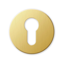 Cilinderrozet 911/BY 51x6mm satin messing 