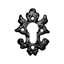 Cilinderrozet KP1063 82x60mm smeedijzer zwart