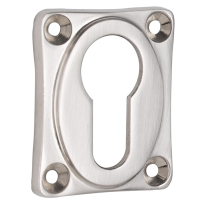 Cilinderrozet vierkant 47x39mm mat nikkel