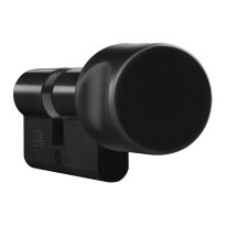 DOM Sigma Plus profielcilinder SKG***, knopcilinder zwart