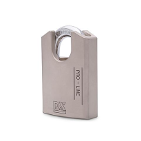 Hangslot DX 72 mm verschillend sluitend, zilver