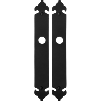 Langschild GPF6100.25 blind smeedijzer zwart
