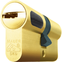 Mauer profielcilinder, New Wave 4 serie, dubbele cilinder, messing