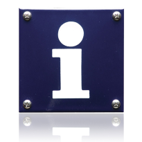 Pictogram emaille 'Informatie' vierkant
