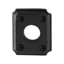 Rozet GPF6100.02 59x48x6mm smeedijzer zwart