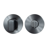 Toiletgarnituur GPF0910.00P1 50x8mm stift 8mm PVD Antraciet Grote Knop