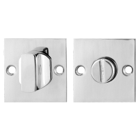 Toiletgarnituur GPF0911.48 50x50x2mm stift 5mm RVS gepolijst grote knop