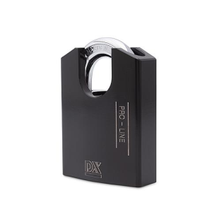 Hangslot DX 62 mm verschillend sluitend, zwart