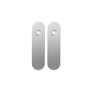 Kortschild GPF1100.10 blind RVS geborsteld